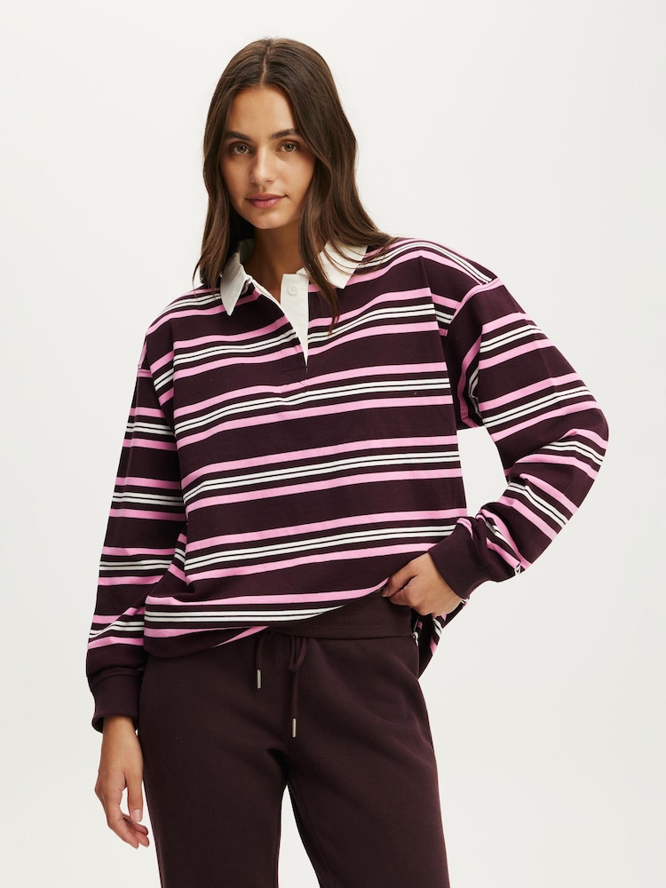 أرجواني - قميص راغبي جيرسيه من Cotton On - صورة 1 من 4 أرجواني - قميص راغبي جيرسيه من Cotton On - صورة 1 من 4