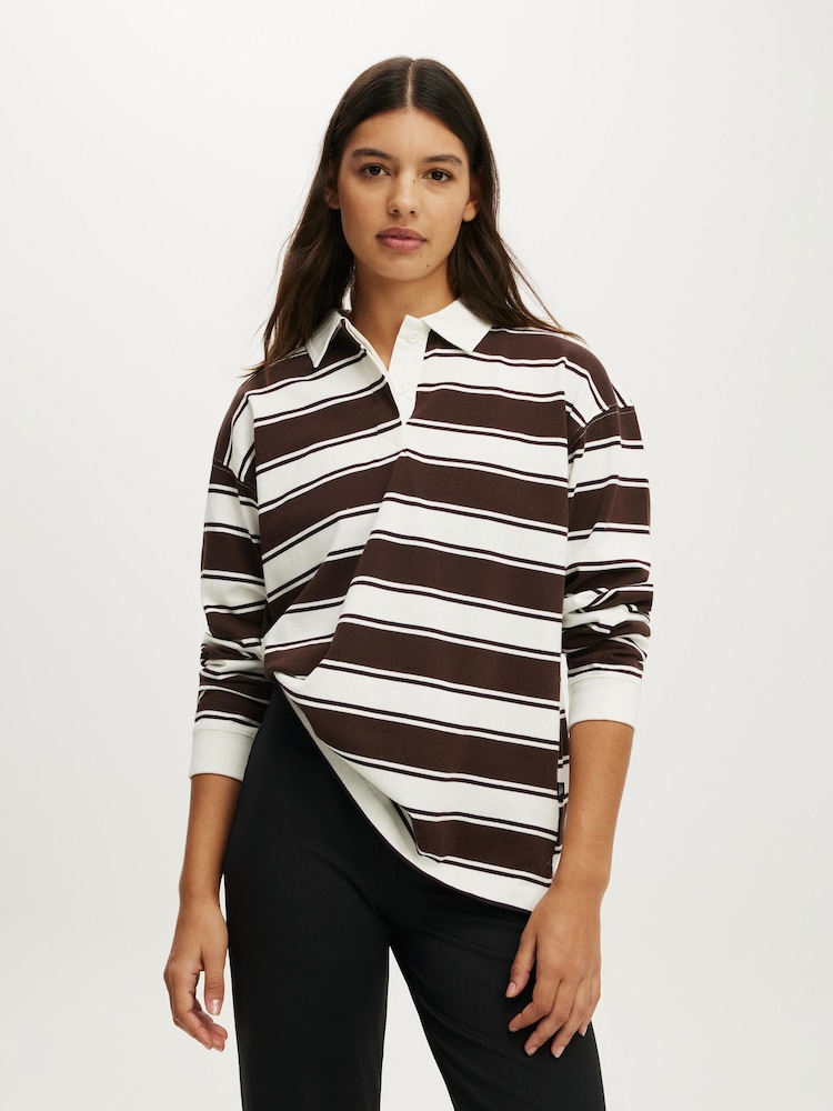 كريم - قميص راغبي جيرسيه من Cotton On - صورة 1 من 4 كريم - قميص راغبي جيرسيه من Cotton On - صورة 1 من 4