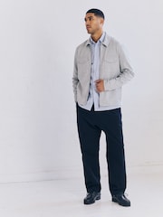 Light Grey Jersey Shacket - Image 2 of 5