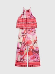 River Island Pink Dolce Vita Satin Halter Top & Trouser Set - Image 3 of 5