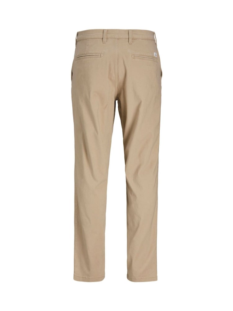 Szary - JACK & JONES Kane Relaxed Fit Chinos - Obraz 7 z 7 Szary - JACK & JONES Kane Relaxed Fit Chinos - Obraz 7 z 7
