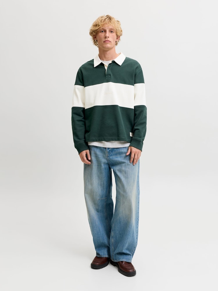 Jack & Jones חולצת פולו רוגבי בגזרה נינוחה בדוגמת קוביות צבע - תמונה 2 מתוך 8 Jack & Jones חולצת פולו רוגבי בגזרה נינוחה בדוגמת קוביות צבע - תמונה 2 מתוך 8