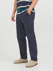 Niebieski - JACK & JONES Kane Relaxed Fit Chinos - Obraz 1 z 7
