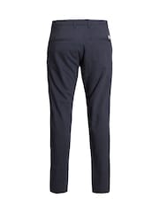 Niebieski - JACK & JONES Kane Relaxed Fit Chinos - Obraz 7 z 7