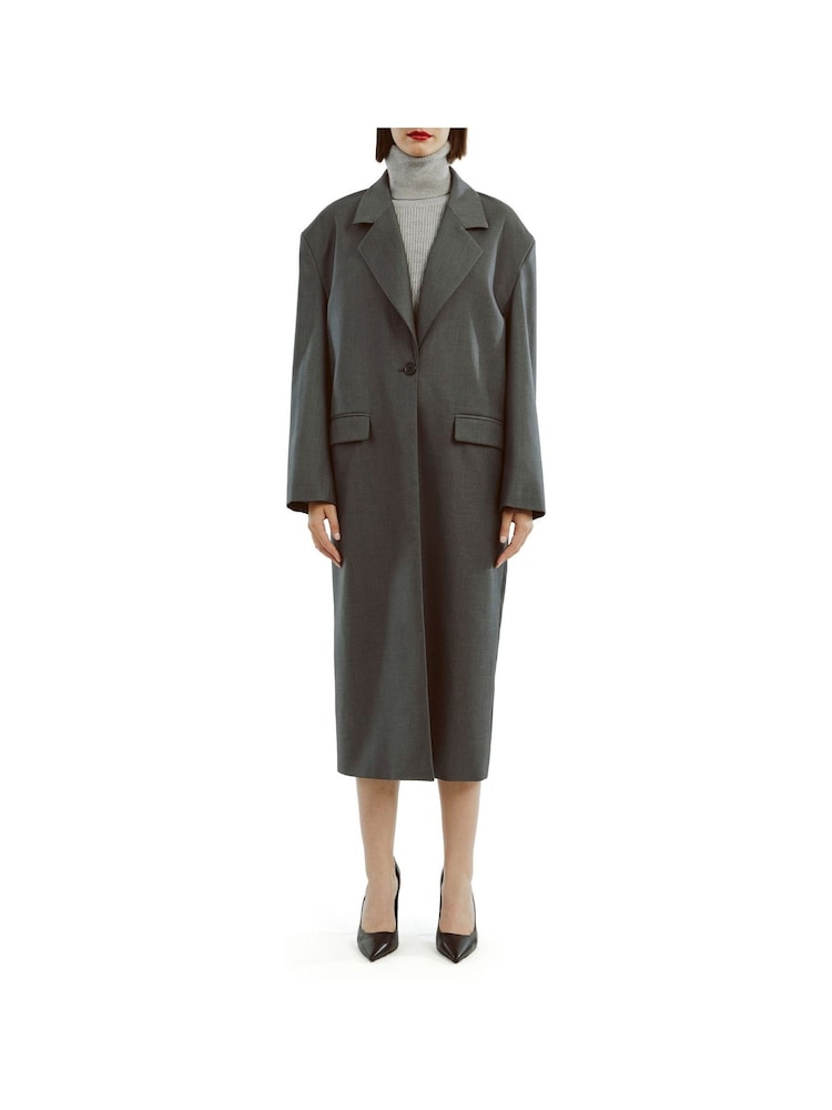 Bardot Grey Oversized Maika Coat - Image 2 of 5