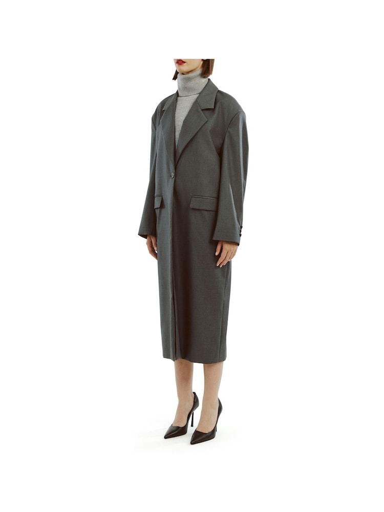Bardot Grey Oversized Maika Coat - Image 4 of 5