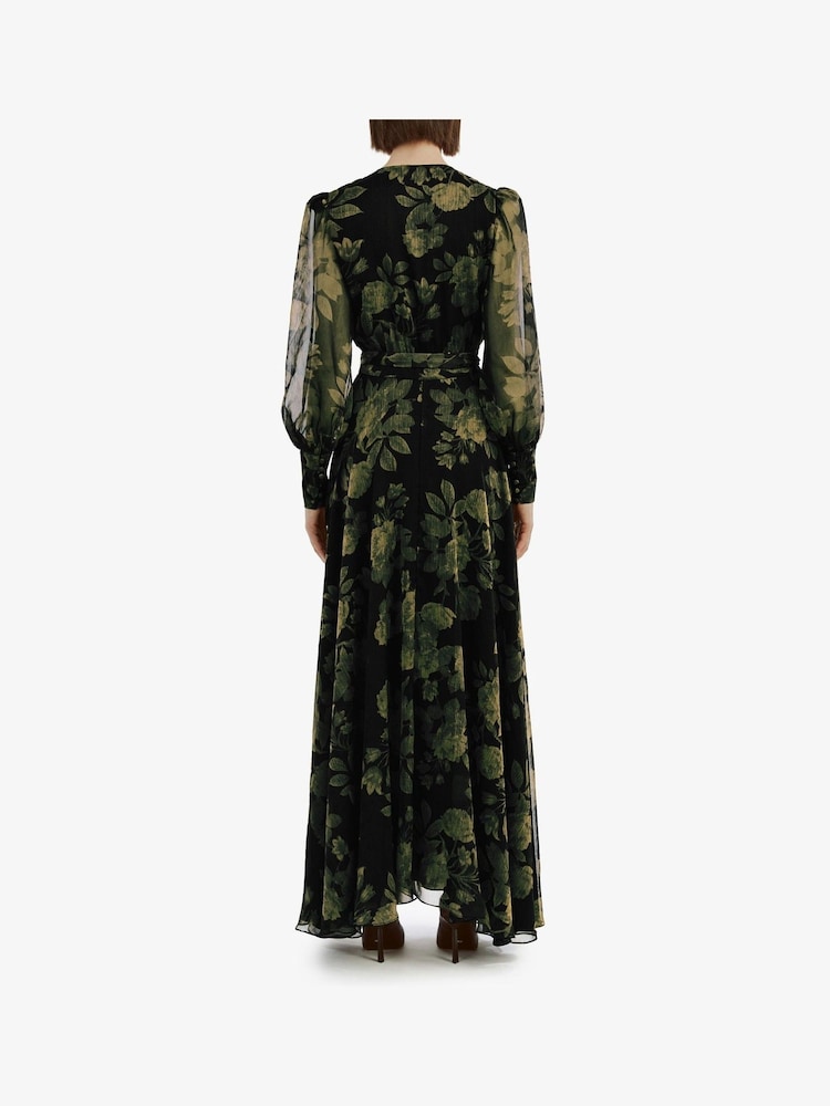 Bardot Green Lucianna Maxi Wrap Dress - Image 3 of 5