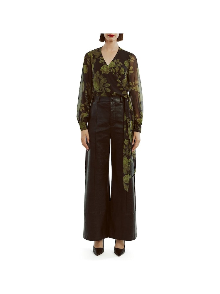 Bardot Green Diana Wrap Top - Image 2 of 5