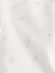 GANT White Baby Star And G 100% Cotton Printed Sleepsuits - Image 2 of 2