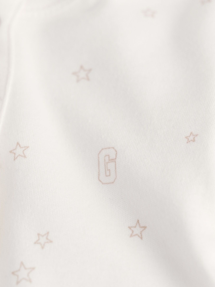 GANT White Baby Star And G 100% Cotton Printed Sleepsuits - Image 2 of 2