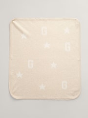 GANT Cream Baby Knitted Blanket - Image 2 of 3