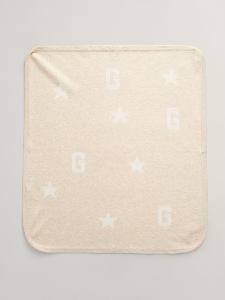 GANT Cream Baby Knitted Blanket - Image 2 of 3