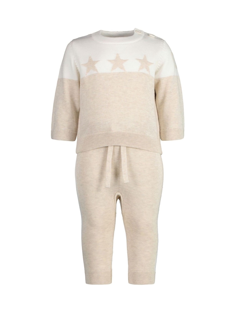 GANT Cream Baby Star And G 100% Cotton Knitted Set - Image 1 of 3