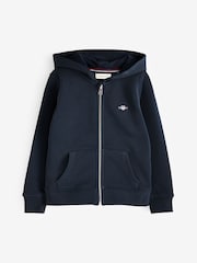 GANT Blue Kids Shield Zip Hoodie - Image 7 of 7