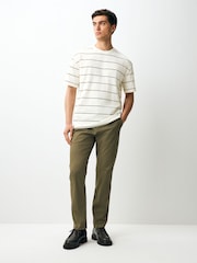 Stone Regular Fit Mushroom Chino Trousers - Image 2 of 2