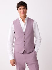 Pink Regular Fit Motionflex Stretch Waistcoat - Image 1 of 8