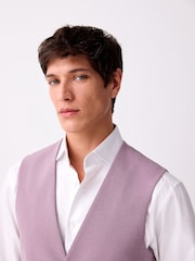 Pink Regular Fit Motionflex Stretch Waistcoat - Image 4 of 8