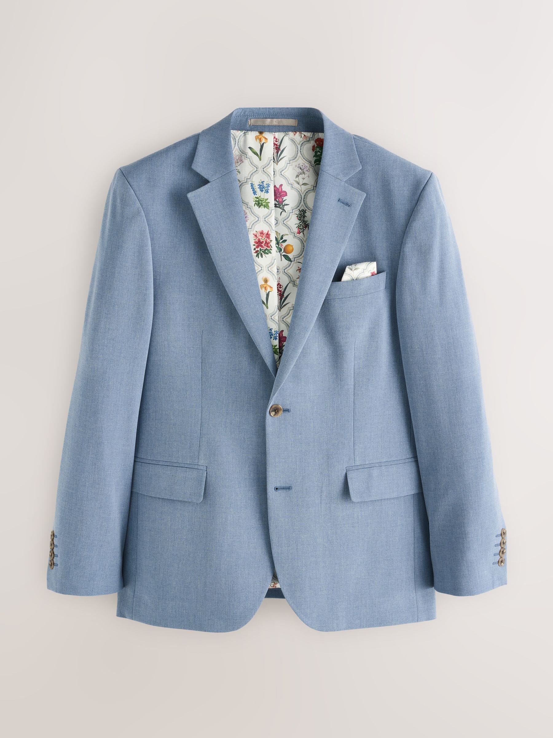 Buy Blue Slim Fit Motionflex Stretch Suit Jacket from Next USA