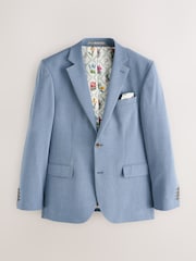 Blue Slim Fit Motionflex Stretch Suit Jacket - Image 6 of 10