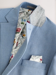 Blue Slim Fit Motionflex Stretch Suit Jacket - Image 8 of 10