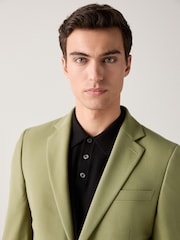 Khaki Green Skinny Fit Motionflex Stretch Suit Jacket - Image 2 of 10