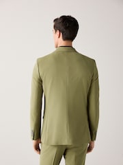 Khaki Green Skinny Fit Motionflex Stretch Suit Jacket - Image 4 of 10