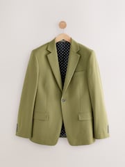 Khaki Green Skinny Fit Motionflex Stretch Suit Jacket - Image 6 of 10