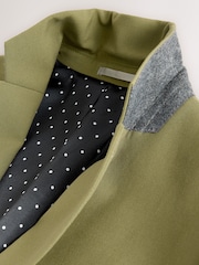 Khaki Green Skinny Fit Motionflex Stretch Suit Jacket - Image 9 of 10