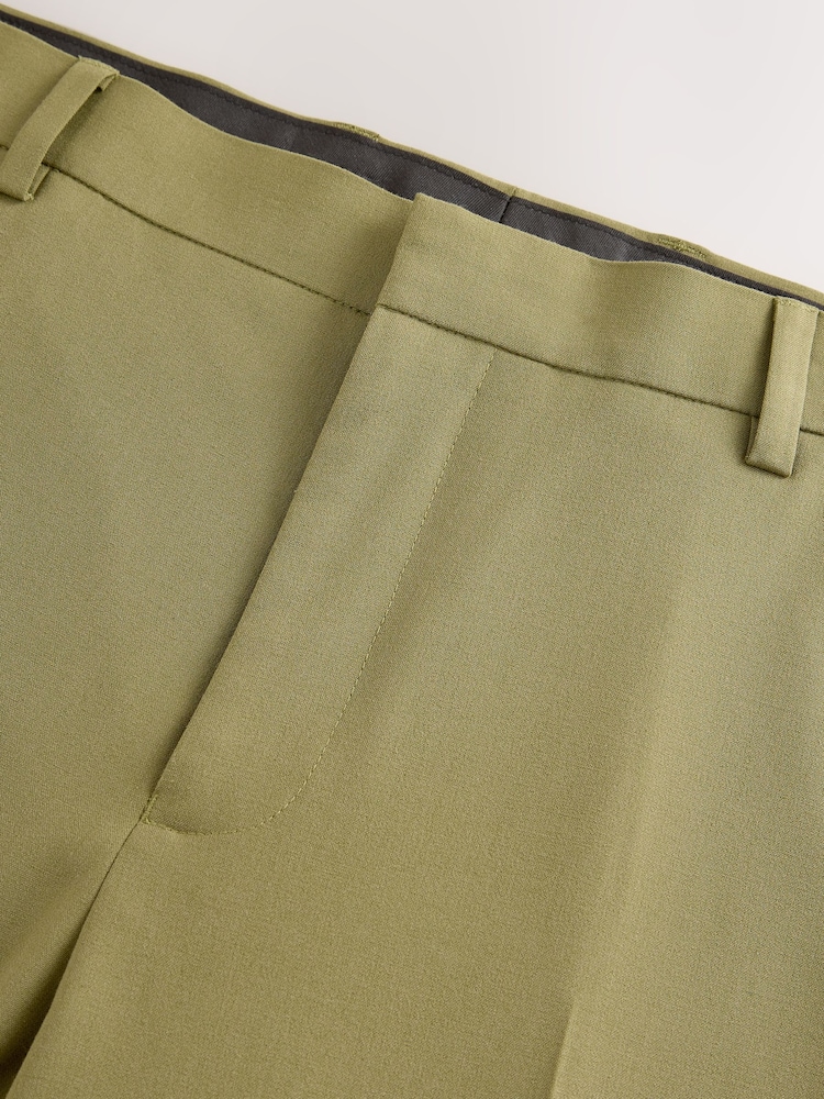 Khaki - Spodnie garniturowe Motionflex ze stretchem - Image 8 of 11