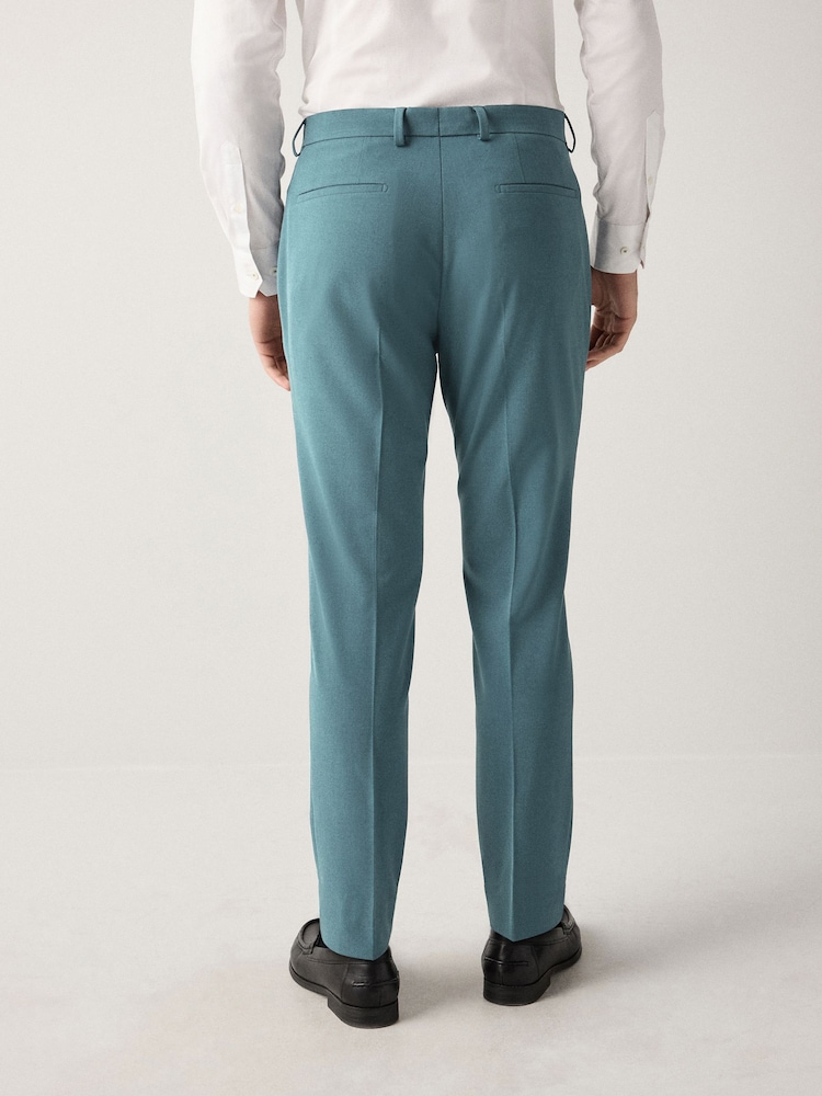 Bleu de sarcelle - Coupe fine - Pantalon de costume stretch Motionflex - Image 3 of 10