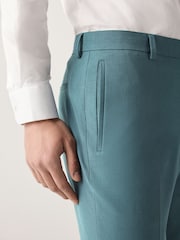 Bleu de sarcelle - Coupe fine - Pantalon de costume stretch Motionflex - Image 4 de 10