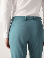 Bleu de sarcelle - Coupe fine - Pantalon de costume stretch Motionflex - Image 5 de 10