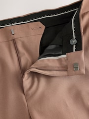 Tan Brown Skinny Fit Motionflex Stretch Suit Trousers - Image 6 of 6