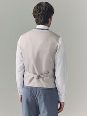 Bleu clair - Gilet de costume texturé - Image 2 of 8