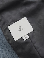 Bleu clair - Gilet de costume texturé - Image 8 of 8