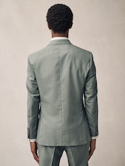 Vert - Veste de costume texturée classique Coupe classique - Image 3 de 11