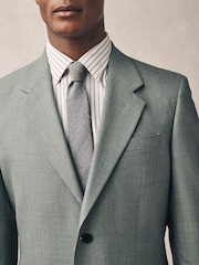 Vert - Veste de costume texturée classique Coupe classique - Image 4 de 11