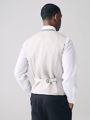 Green Textured Suit Waistcoat - Image 5 of 5