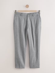 Gris - Linen Blend Texture Suit Trousers - Imagen 6 de 11