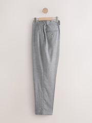 Gris - Linen Blend Texture Suit Trousers - Imagen 7 de 11