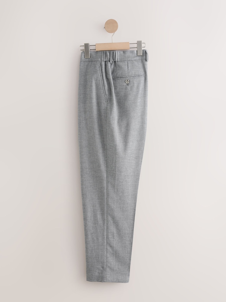 Gris - Pantalon de costume en lin Blend texturé - Image 7 of 11