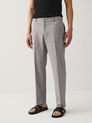 Pierre - Pantalon de costume en lin Blend texturé - Image 1 of 13