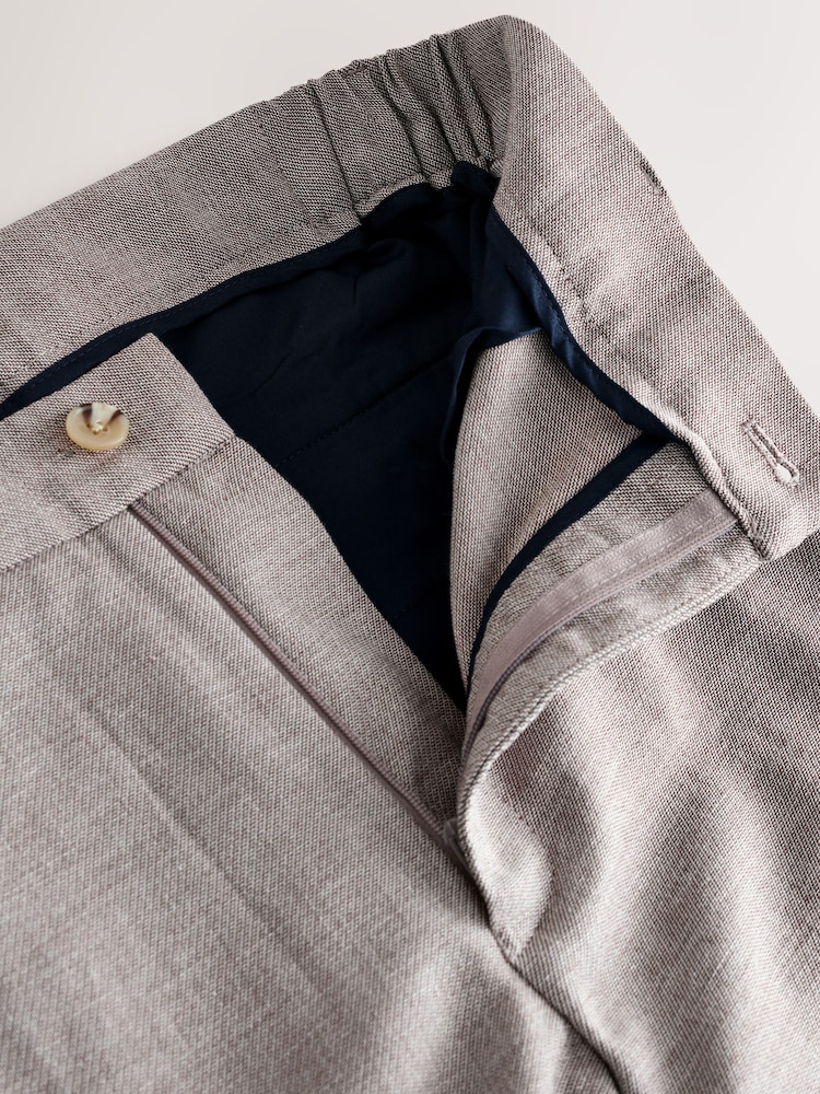 Pierre - Pantalon de costume en lin Blend texturé - Image 13 of 13