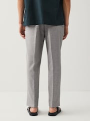 Pierre - Pantalon de costume en lin Blend texturé - Image 2 of 13