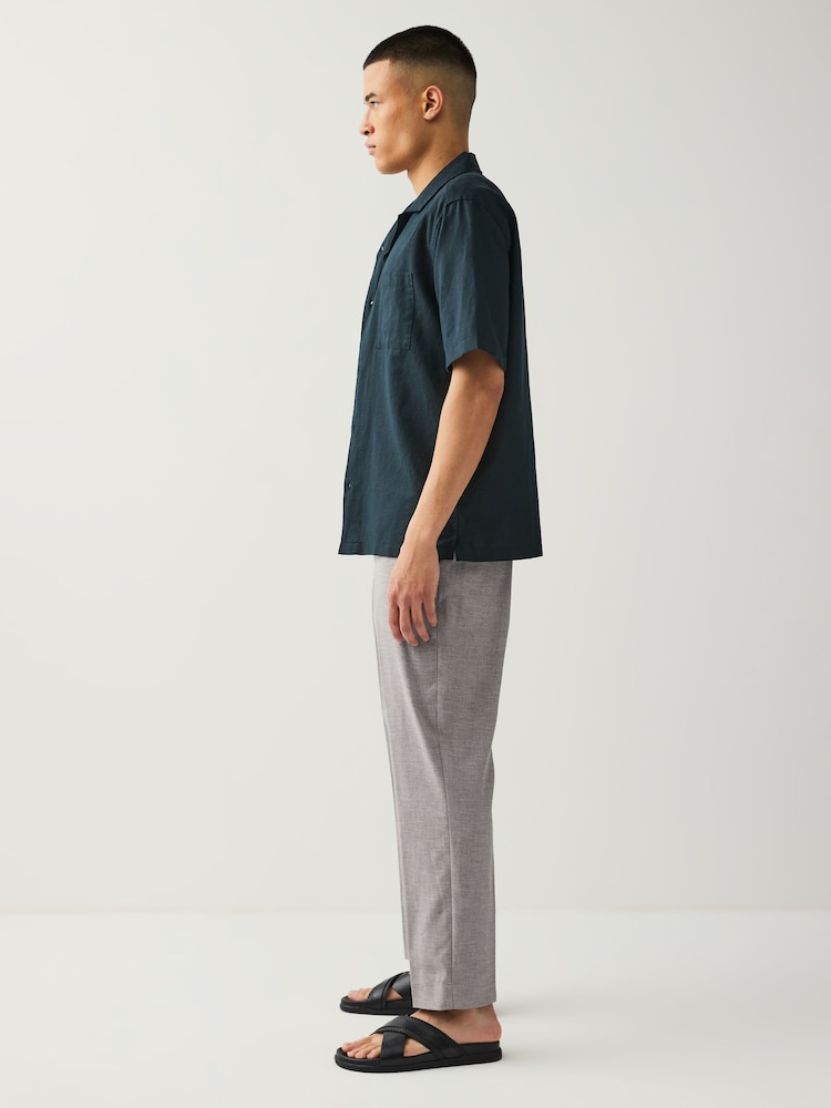 Pierre - Pantalon de costume en lin Blend texturé - Image 4 of 13