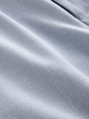 Blauw - Linen Blend Texture Suit Trousers - Image 8 of 10