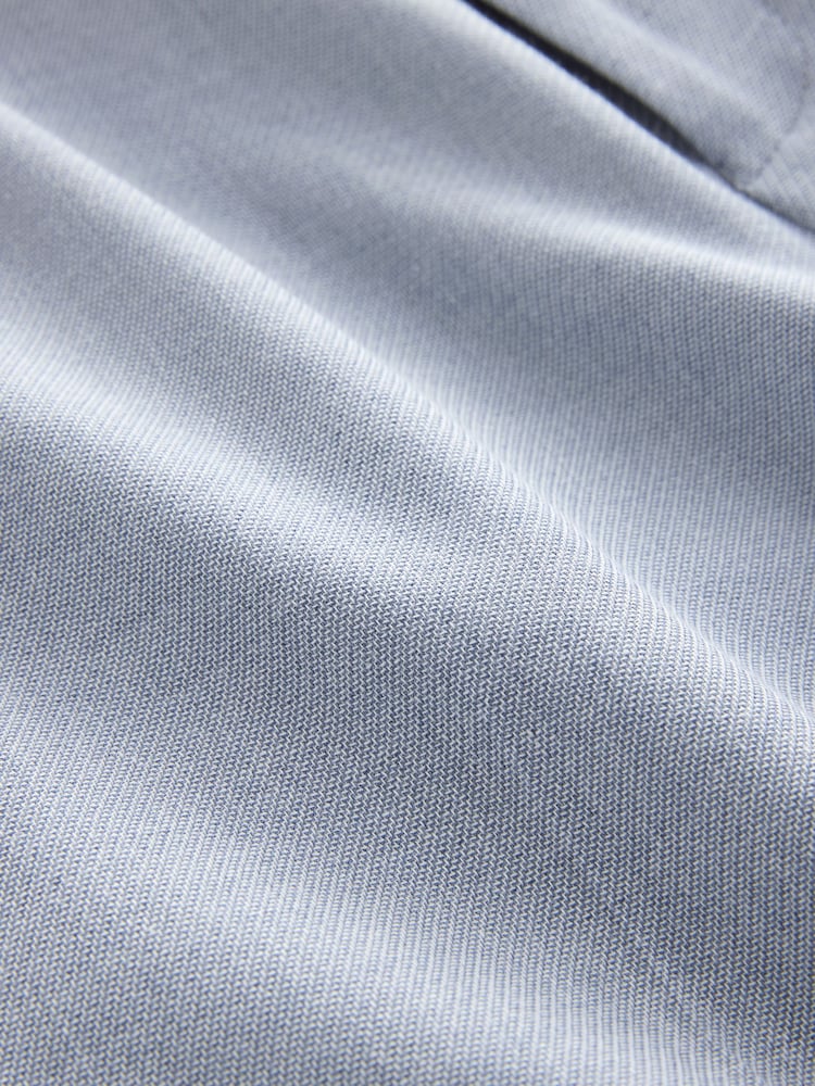 Blauw - Linen Blend Texture Suit Trousers - Image 8 of 10