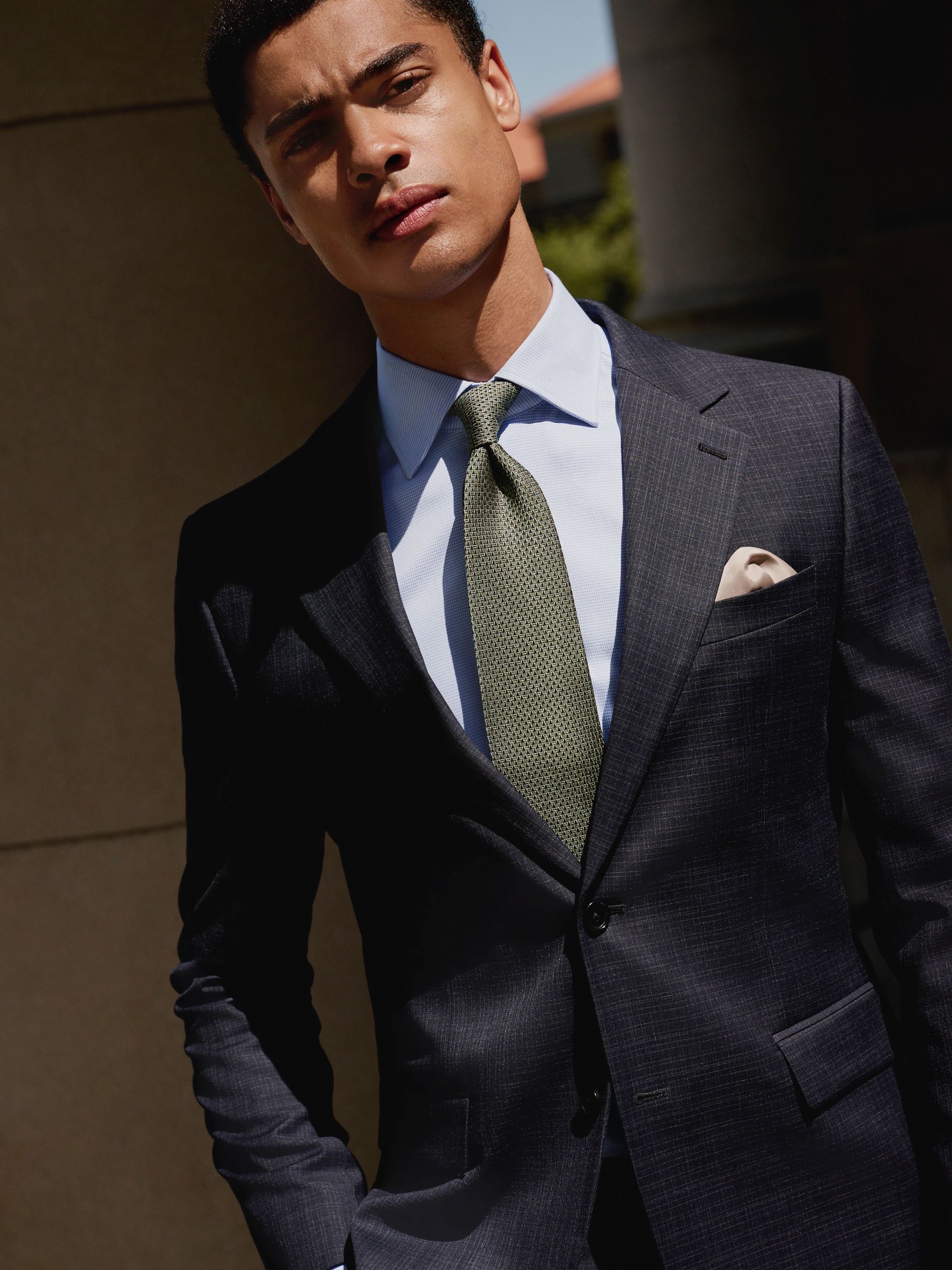Buy Navy Skinny Fit Check Texture Suit Jacket from Next USA