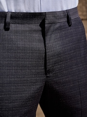 marine - Pantalon de costume skinny à carreaux texturé - Image 4 of 10
