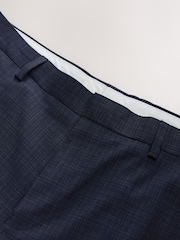 marine - Pantalon de costume skinny à carreaux texturé - Image 8 of 10